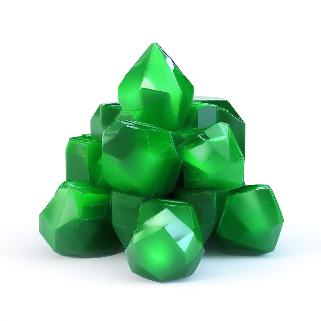 Green Crystal Cluster