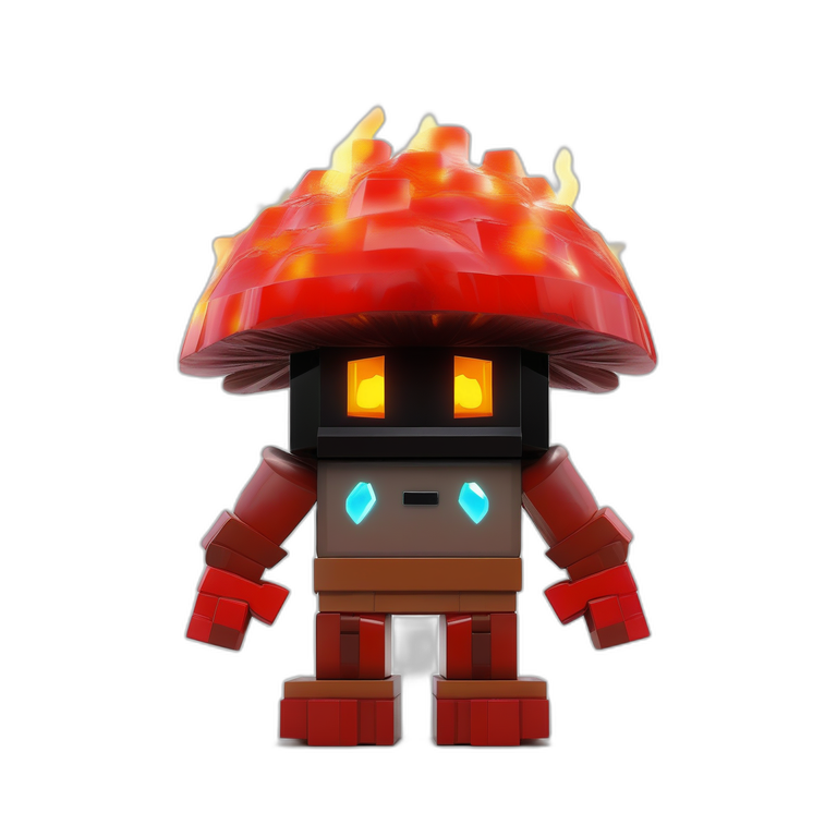 Fire Mushroom Monster