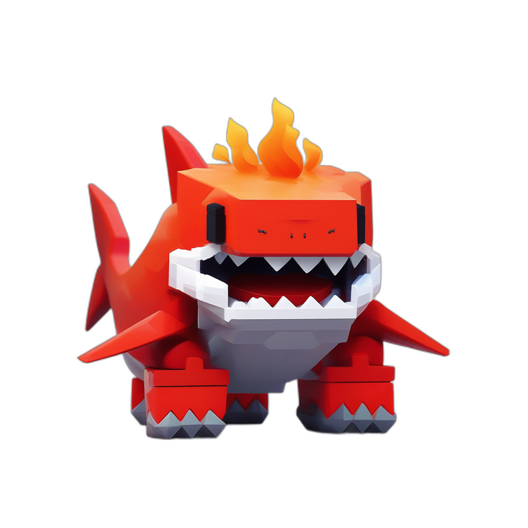 Fire Shark Monster